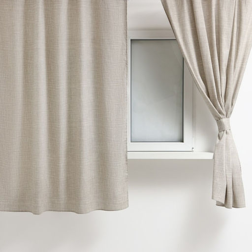 Шторы для кухни Доляна «Душевная кухня», 146×180 см - 2 шт., подхваты - 2 шт.