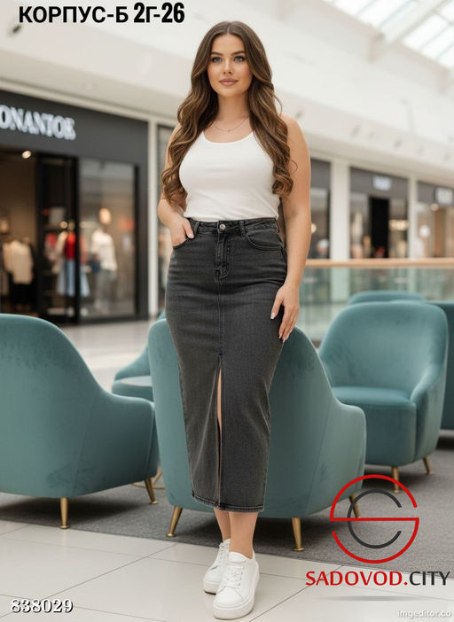 Юбка женская джинсовая - Bruno фото 3