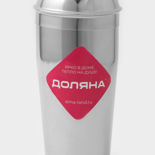 Шейкер Доляна, 550 мл, нержавеющая сталь, хромированный