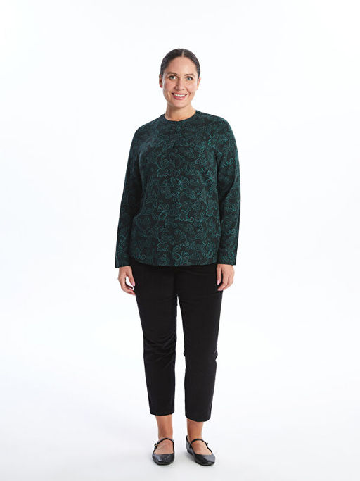 Hakim Yaka Desenli Kad?n Bluz