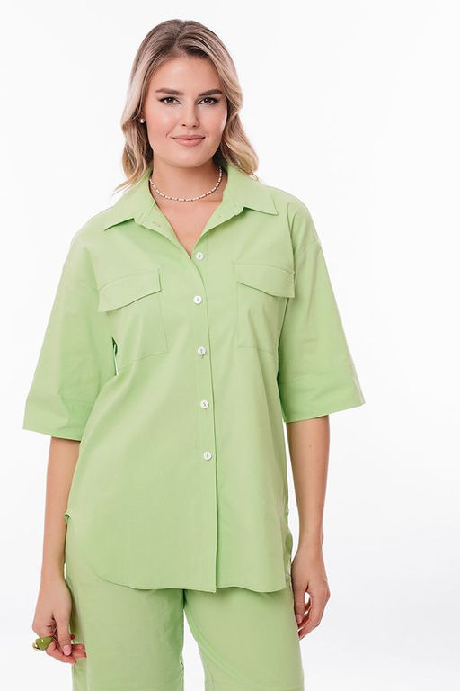 NOBBY, Рубашка 009-221/2 (светлый лайм) фото 3