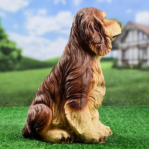 Садовая фигура из полистоуна «Собака Спаниель», 33×21×25 см