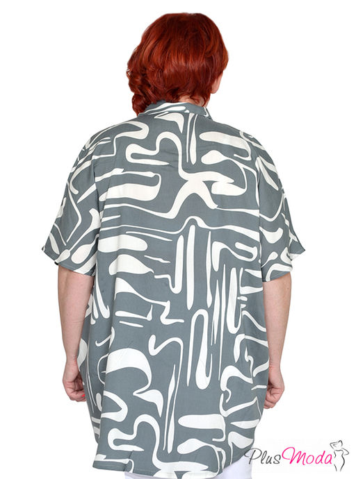 Рубашка Модель №1979 размеры 44-84 - Plusmoda фото 7