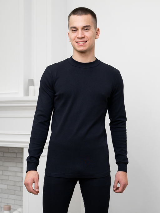 Лонгслив муж.арт.1103-2,темно-синий - Binita фото 3