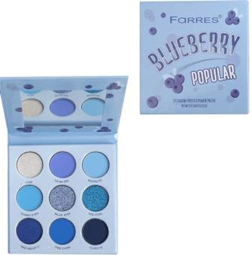 FARRES /HB210-08/ Тени д/век 9 цветов "Blueberry Popular". 12