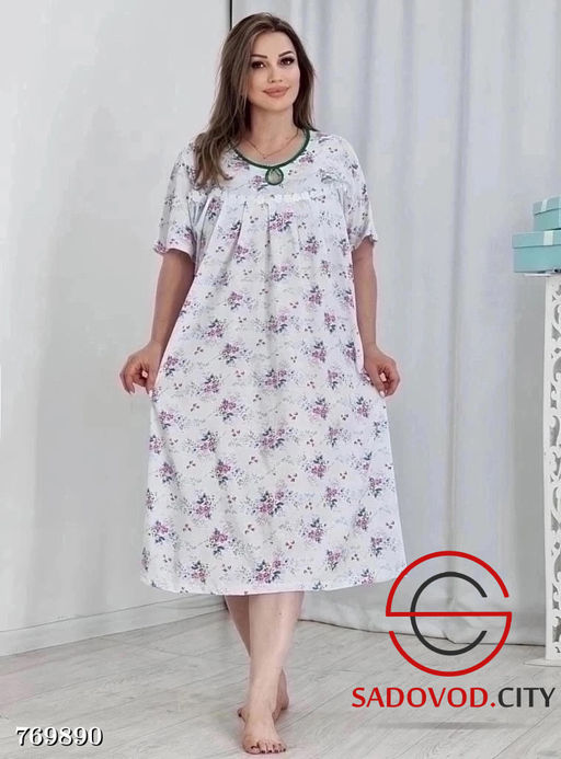 Ночнушка женская в цветочек - Bruno фото 3