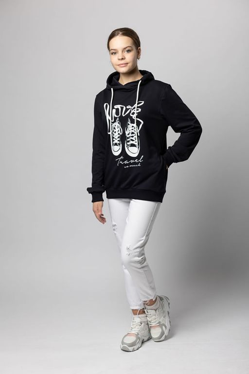 ФУТЕР 2х нитка Худи для девочки - Relay фото 3