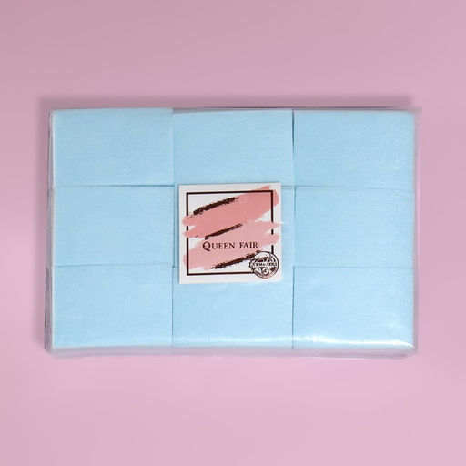 Салфетки для маникюра, безворсовые, плотные, 560 шт, 6 × 4 см, цвет голубой