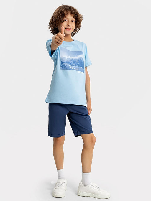 Шорты для мальчиков синего цвета - Mark formelle фото 2