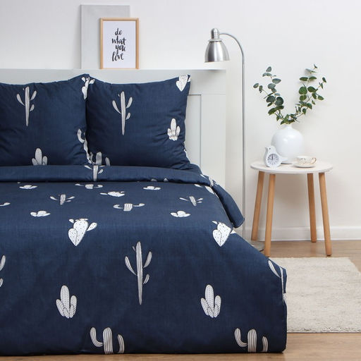 Постельное бельё Экономь и Я 2 сп Кактусы, 175х215см,180х215см,70х70см-2 шт, полисатин, 80 г/м  фото 8