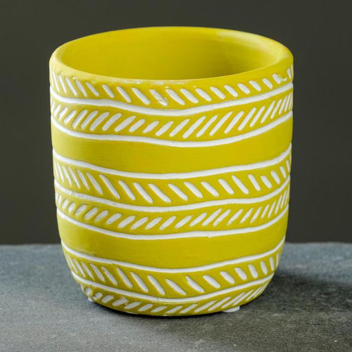 Кашпо для цветов «Узоры», 8×8×8.5 см, керамик, МИКС