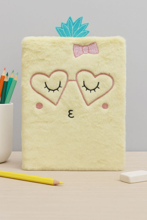 Блокнот плюшевый Pineapple кiss (21,5*14,5 см)