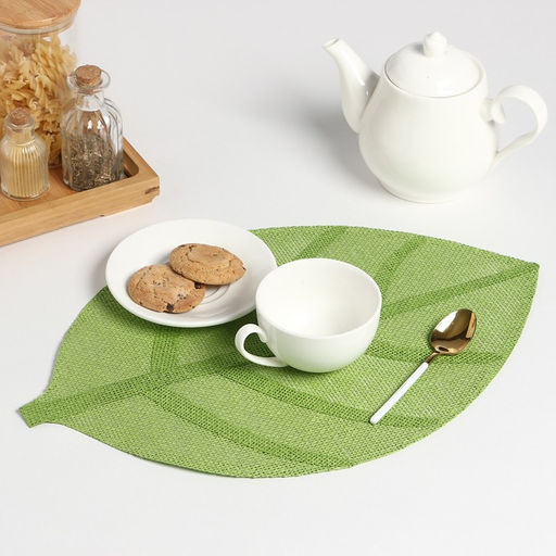 Набор салфеток 2 шт. Доляна Листочки, цв.зеленый, 30*45 см