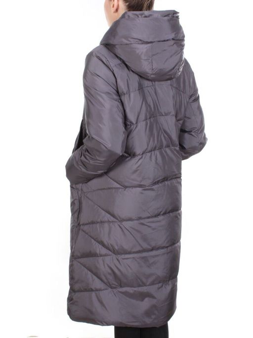 2118 GRAY Пальто зимнее женское MELISACITI (200 гр. холлофайбера) - Fashion фото 4