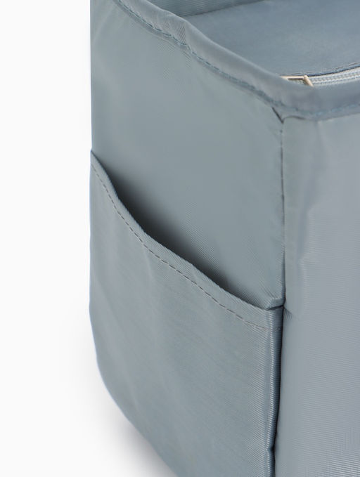 Термосумка на молнии, 6.4 л, серая