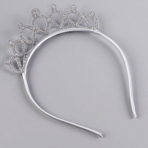 Карнавальный костюм «Снежинка»: ободок, платье голубое, рост 98 см