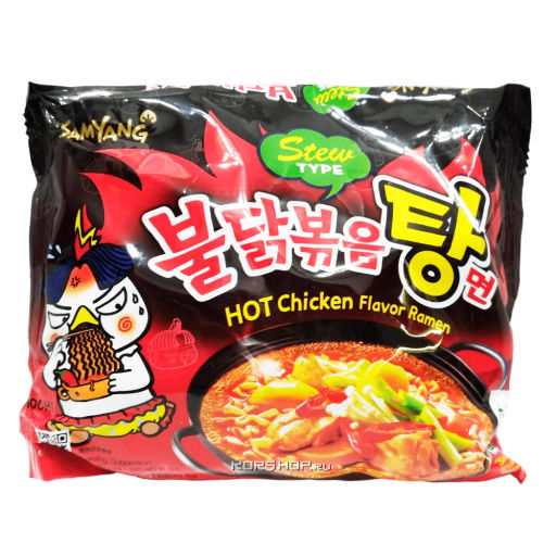 Острая лапша рамен Stew со вкусом курицы Samyang, Корея, 145 г АкцияРаспродажа
