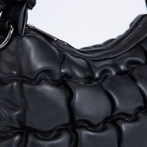 Сумка-мешок на молнии, длинный ремень, цвет чёрный - Simaland фото 4