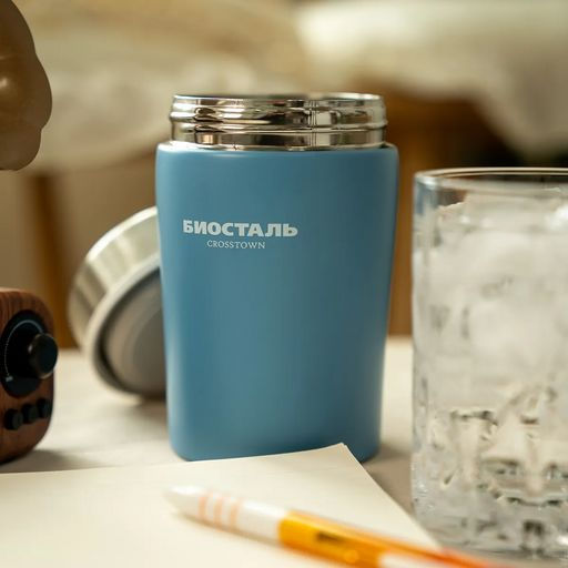 Термос "BIOSTAL-CROSSTOWN" ш/г NTD-500B цвет СИНИЙ БИОСТАЛЬ