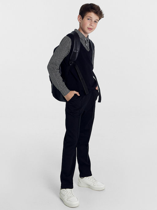 Брюки для мальчиков в черном цвете - Mark formelle фото 2