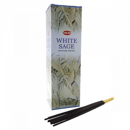 Благовония HEM sq White Sage шалфей уп-25шт 8 палочек