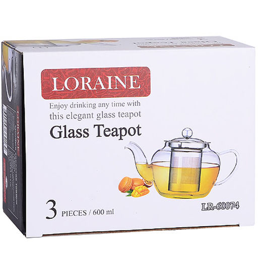 60074 Заварочный чайник 3пр 600мл стек н/с LR(х36) - Mayer&boch фото 4