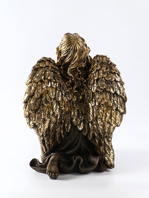 Фигура "Ангел на колене" 52х36х36 см, бронза