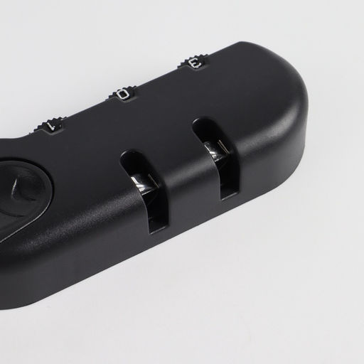 Цена за 3 шт. Замок кодовый для чемодана, с креплениями, 3.3×8.3×1.8 см, цвет чёрный