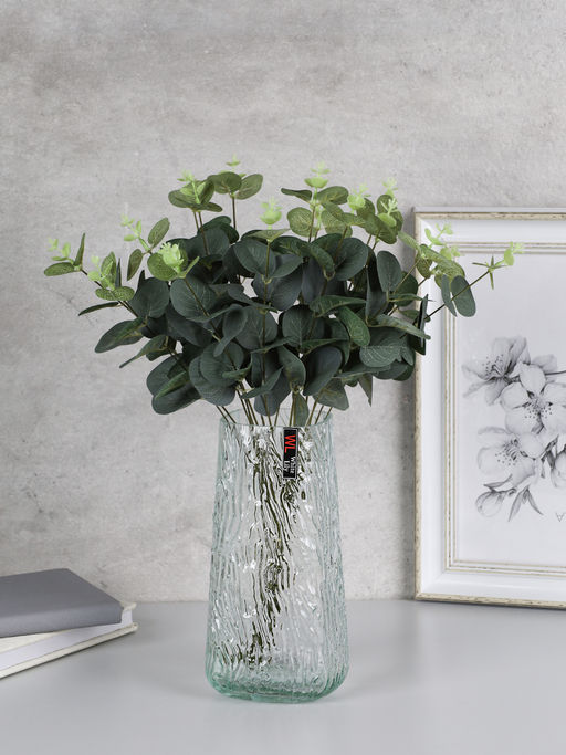 Ваза для цветов 20 см с ЛОГО прозрачная / WRD-138 /уп 24/ без и/уп745973 - ГалеонТрейд фото 9