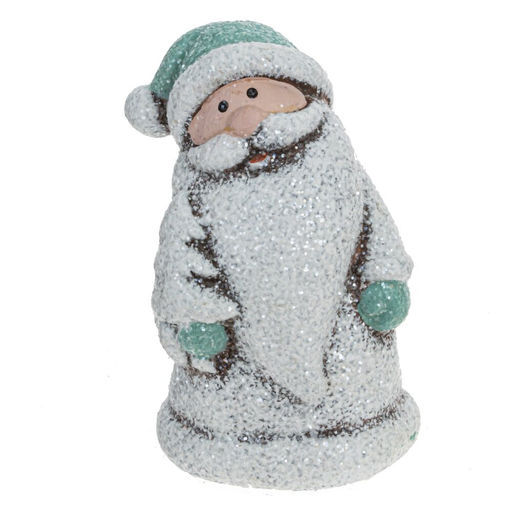Фигурка декоративная "Снеговик" / "Дед Мороз" (блок 24шт), L4 W3 H7 см, 4в.