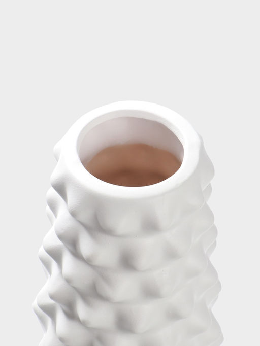 Ваза напольная керамика "Ларго" 57х13 см, белый