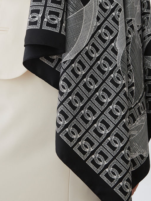 Большой, мягкий, тонкий и очень нежный платок с рисунком - Tantino фото 5