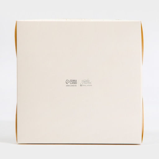 Цена за 5 шт. Коробка для капкейка «Бело-золотой Новый год », 16×16×10 см