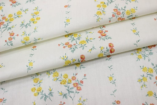 Сатин Канти - цветочные дорожки, (комп), ш.2.35м, хлопок-100%, 120гр/м.кв - Купава фото 3