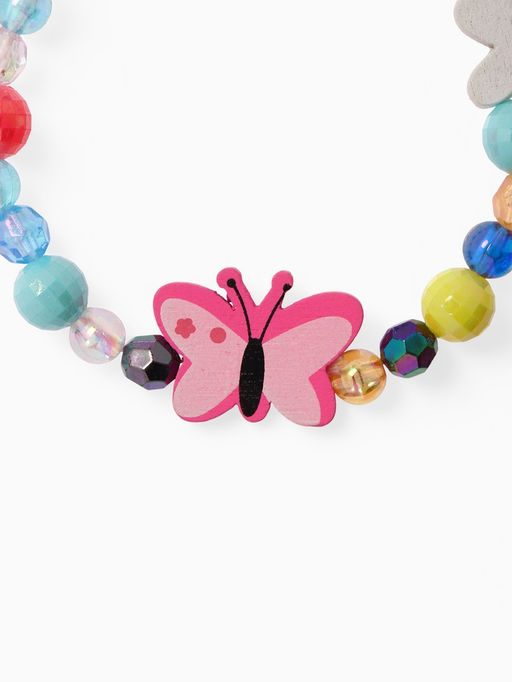 Цена за 2 шт. Браслет детский Выбражулька «Бабочка с цветочком», d=5 см МИКС