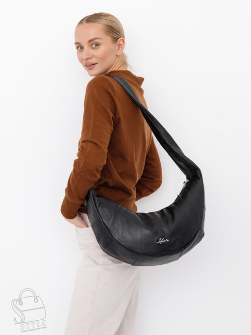 Сумка женская кожаная 9177SP black Velina Fabbaino-Safenta в Новосибирске