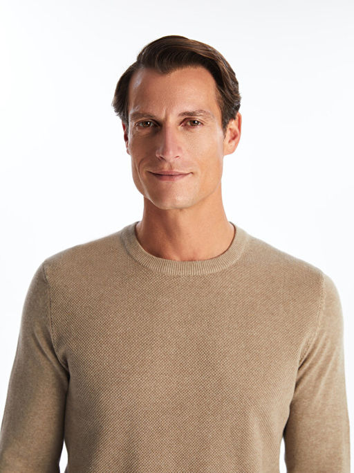 Bisiklet Yaka Erkek Triko Kazak