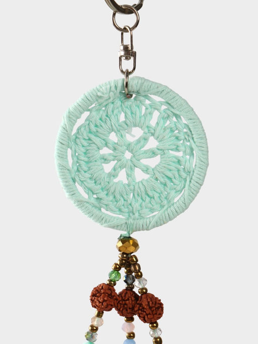 Брелок «Ловец снов», 19 см, голубой