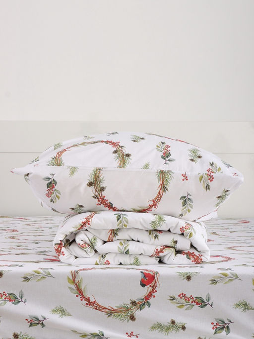 Постельное бельё 2-спальное «Этель. Снегири (вид 2)», поплин