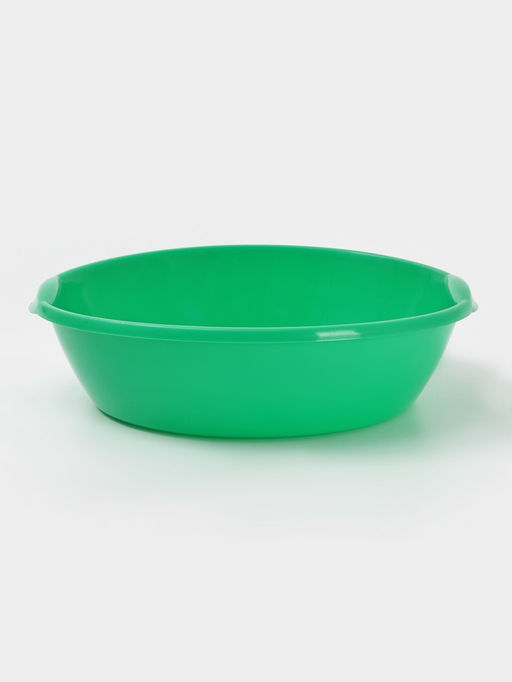 Цена за 2 шт. Таз хозяйственный с ручками, 3 л, круглый, МИКС