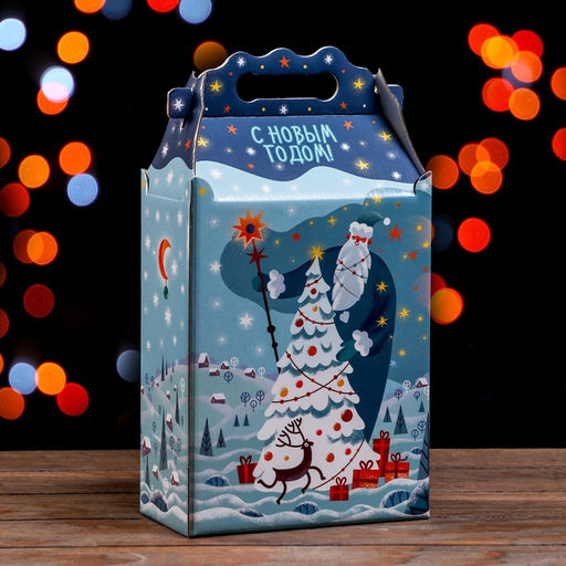 Цена за 5 шт. Подарочная коробка Фантазия в зелёном 17,8 х 10 х 32,5 см - Simaland фото 2