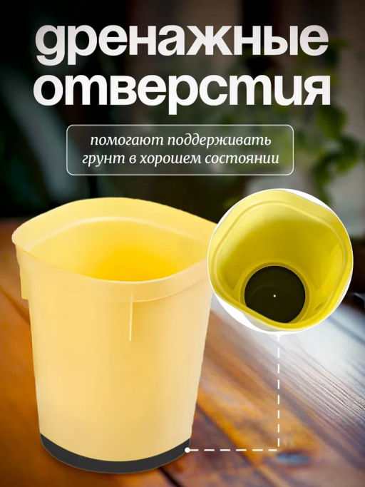 Набор многоразовых горшочков для рассады InGreen со съем.дном 400мл, 6шт в сетке с подвесIG604310998 фото 3