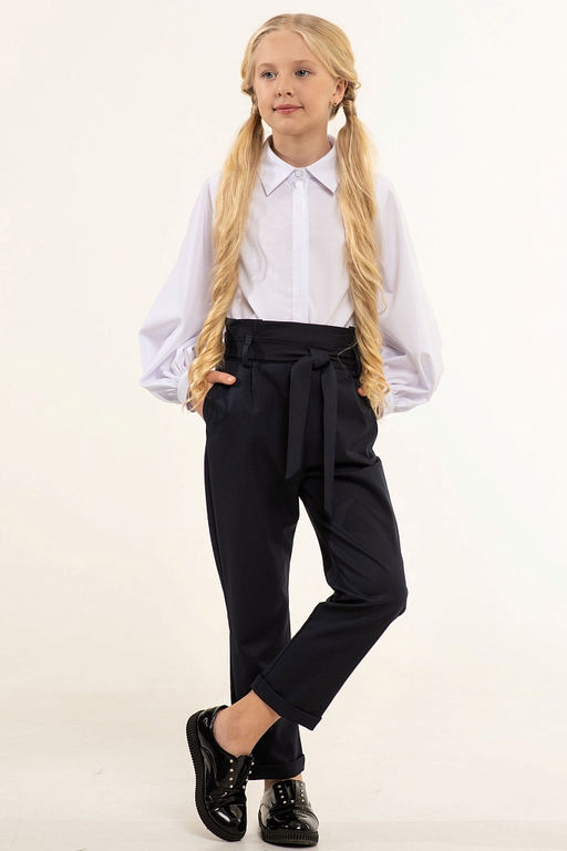 Школьные брюки для девочки Mooriposh, модель 0413