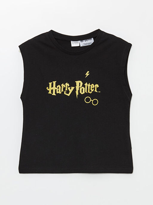 Bisiklet Yaka Harry Potter Bask?l? K?z ?ocuk Pijama ?st