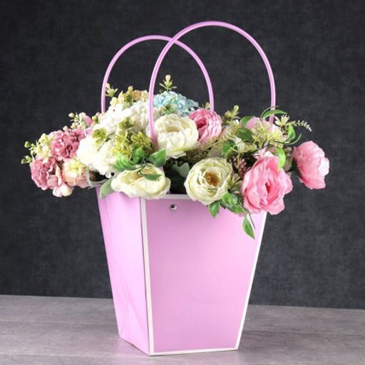 Пакет для цветов 17х11,5х20см / LH527-28 /уп 10/400/сиреневая - Галеонтрейд фото 3