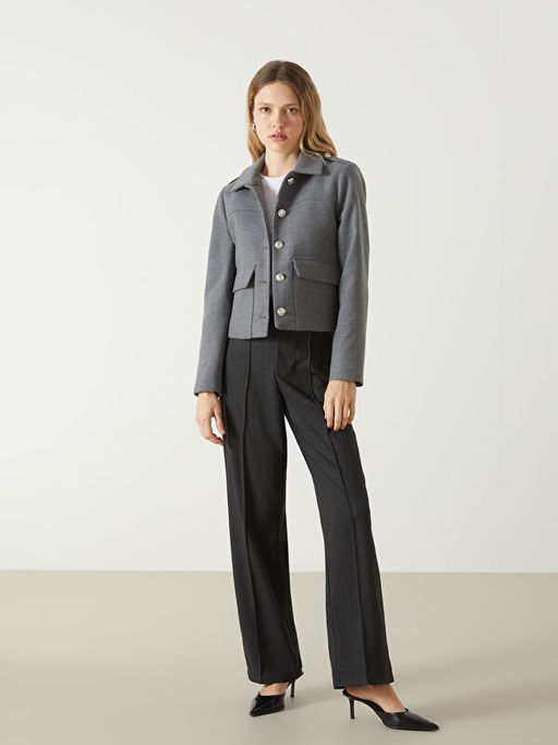 G?mlek Yaka S?et Kad?n Ceket