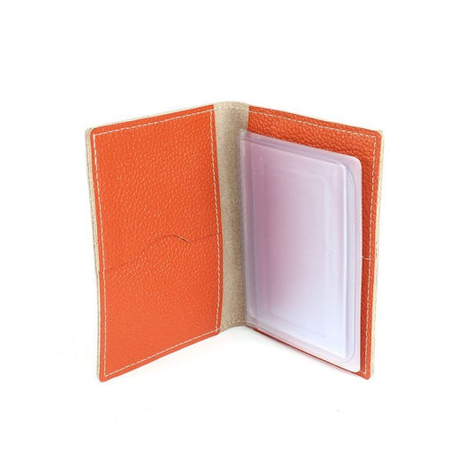 Обложка для автодокументов Croco-АВ-1107 н/к, оранжевый флотер (36) 265400  фото 3