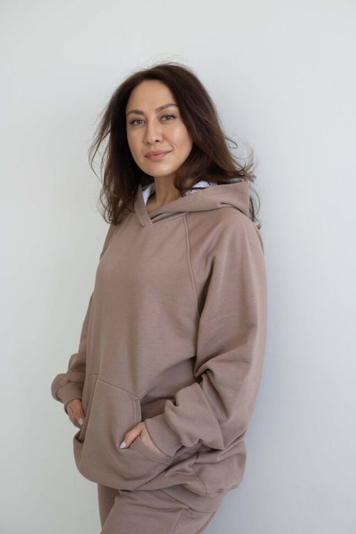 Футер 3х нитка КАЧЕСТВО ПЕНЬЕ костюм женский с брюками палаццо - Knitka wear фото 3