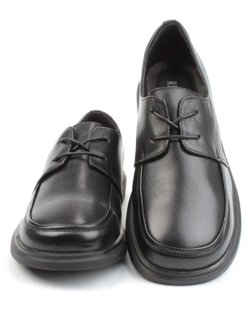 03-DYL60-1 BLACK Полуботинки женские (натуральная кожа)