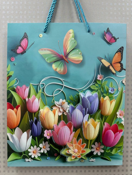 Подарочные пакеты 3d рисунок (цвет в ассортименте) (3696) Размер 32х26х10